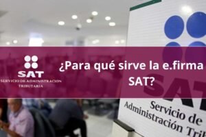 ¿Para qué sirve la e.firma del SAT?