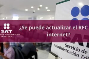 ¿Se puede actualizar el RFC por internet?